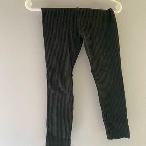 Tea Collection Ribbed Black Leggings Sz 4